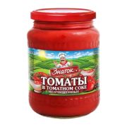 Томаты неочищенные ст/б 680гр в томат.заливке ЗНАТОК 1/8шт
