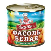 Фасоль белая в том.соусе ж/б 400гр ЗНАТОК 1/12шт