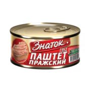 Паштет ЗНАТОК Пражский ж/б 230гр ключ ГОСТ 1/24шт