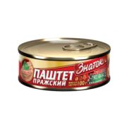 Паштет ЗНАТОК Пражский ж/б 100гр ключ ГОСТ 1/24шт