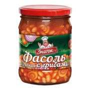 Фасоль печеная с грибами в томатном соусе 480гр ЗНАТОК