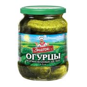 Огурцы маринованные ст/б 680гр ЗНАТОК 1/8шт