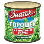 Горошек зеленый ж/б 400гр ЗНАТОК 1/12шт