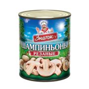 Грибы Шампиньоны ж/б 850мл резаные ЗНАТОК 1/12шт