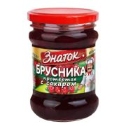 Брусника протертая с сахаром ст/б 280гр ЗНАТОК 1/12шт