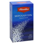 Соль морская пищевая мелкая 500гр Атлантика