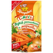 Приправа Смесь Лука и моркови 60гр 1/20шт (дой-пак) Приправыч