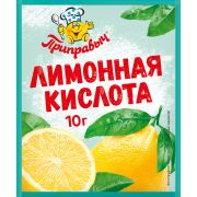Лимонная кислота 10гр 1/35шт шоу-бокс Приправыч