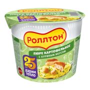 Пюре картофельное куриное 40гр РОЛЛТОН 1/24шт