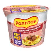 Пюре картофельное мясное 40гр РОЛЛТОН 1/24шт