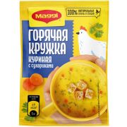 МАГГИ Горячая кружка куриная с сухариками