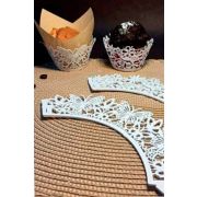 Форма бумажная для маффинов (белые) 1/20шт (36045/DRESS)
