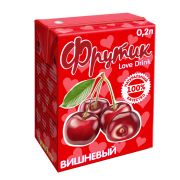 Напиток сокосодержащий д/дет.питания Вишневый т/п 0,2л ФРУТИК 1*27