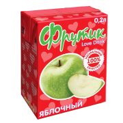 Напиток сокосодержащий д/дет.питания Яблочный т/п 0,2л ФРУТИК 1*27