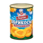 Абрикосы половинки в сиропе ж/б 410гр ЗНАТОК 1/24шт