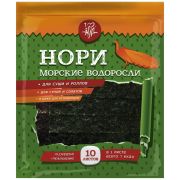 Нори (морские водоросли для суши) 10листов пакет 28гр I love Asia 1/50шт