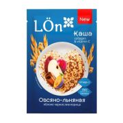 Каша Овсяно-льняная момент «Яблоко, чернослив. и корица ТМ Lon» 30гр  1/20шт арт.2700 284 Мирфудс