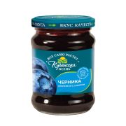 Черника протертая с сахаром «Кубанская осень» ст/б 280гр ГОСТ СТОЕВ-КП 1/12шт